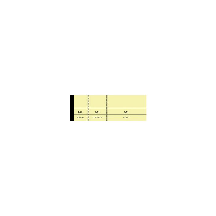 ELVE Bloc passe-partout, 50 x 150 mm, tombola, jaune canari x10