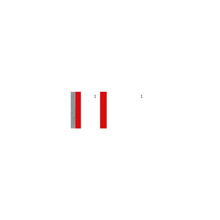 ELVE Bloc vendeur, dimensions: (L)135 x (H)60 mm, rouge x10