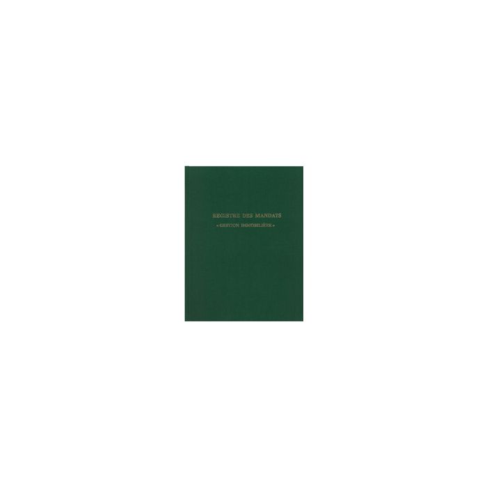ELVE Registre des mandats "Gestion immobilière", 200 pages