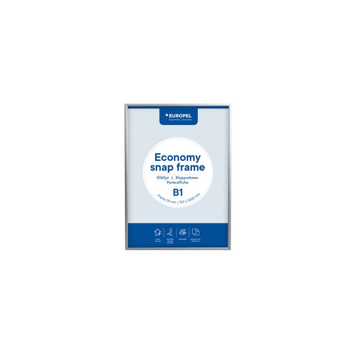 EUROPEL Cadre porte-affiche economy, A5, 25 mm, argent