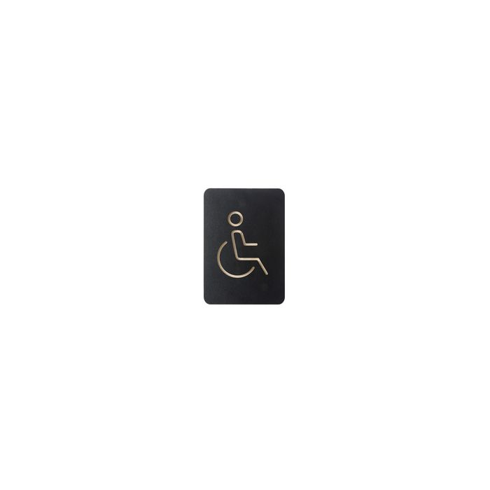 EUROPEL Pictogramme "WC handicapés", noir