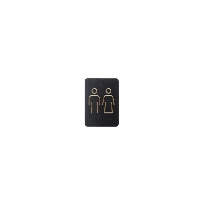 EUROPEL Pictogramme "WC hommes & femmes", noir