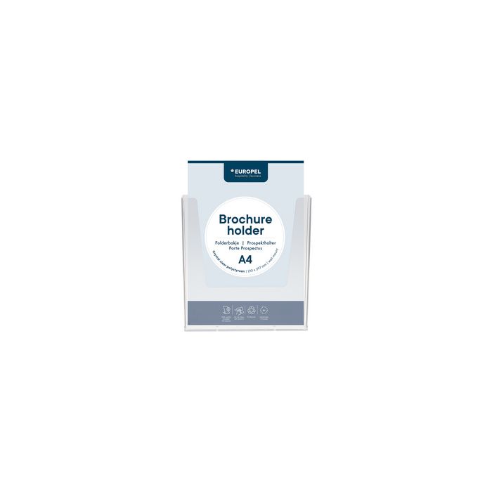 EUROPEL Porte-brochures mural, 1/3 A4, transparent