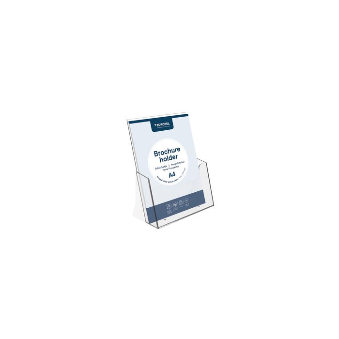 EUROPEL Porte-brochures, A5 portrait, transparent