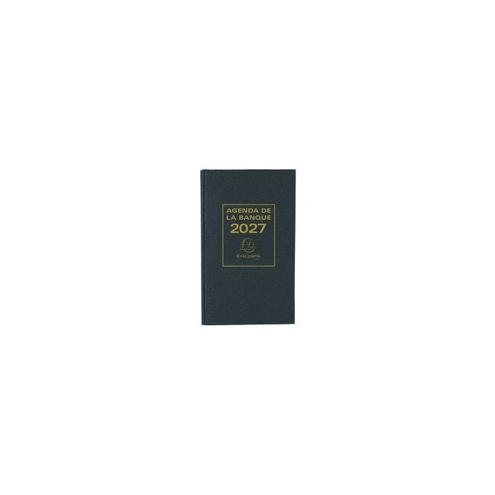 EXACOMPTA Agenda Banquier large, 2 volumes, 2027, noir