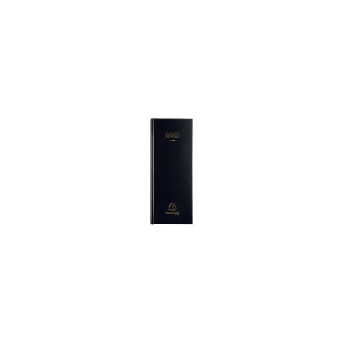 EXACOMPTA Agenda de bureau 1 jour Long, 2027, noir