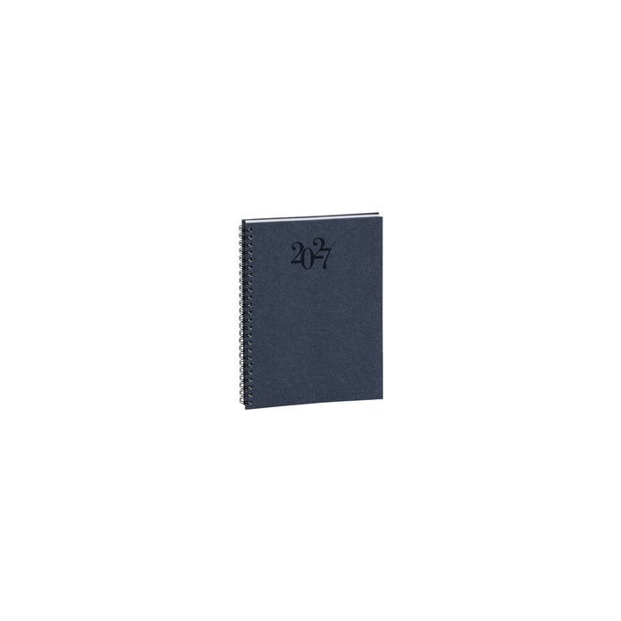 EXACOMPTA Agenda de bureau HORIZONS 20S, 2027, bleu marine