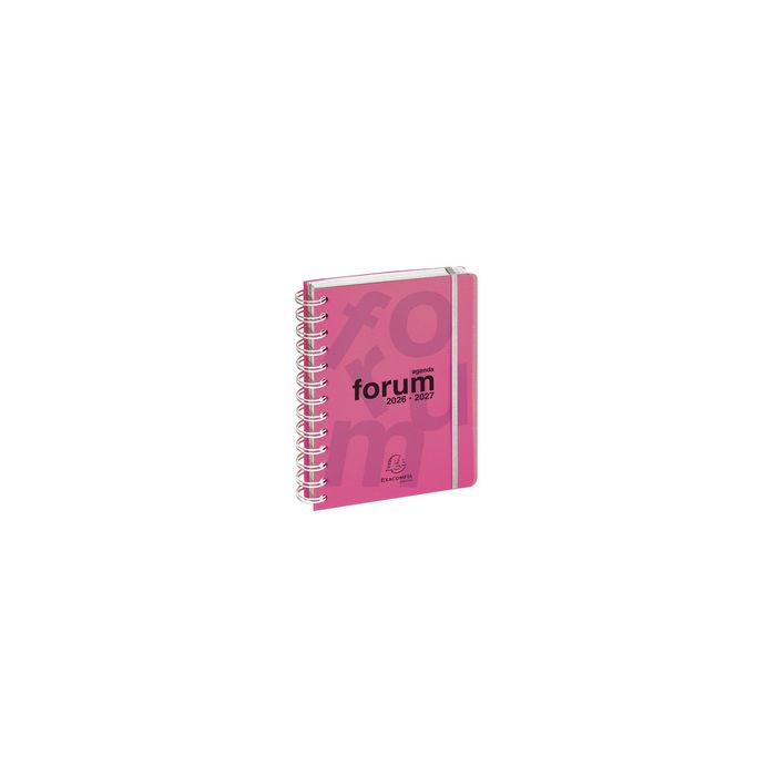 EXACOMPTA Agenda scolaire Forum Linicolor, 2026/2027, rose