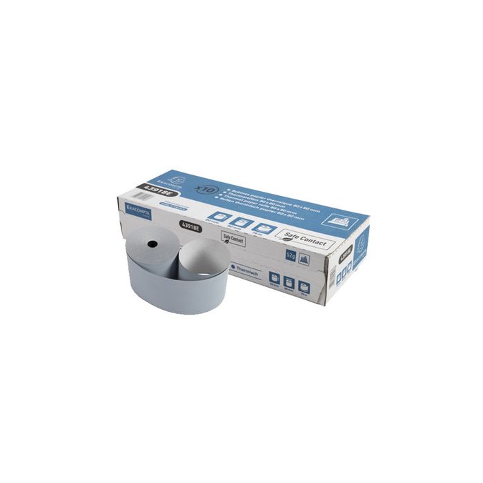 EXACOMPTA Bobine thermique Safecontact, 57 mm x 18 m, gris- x20