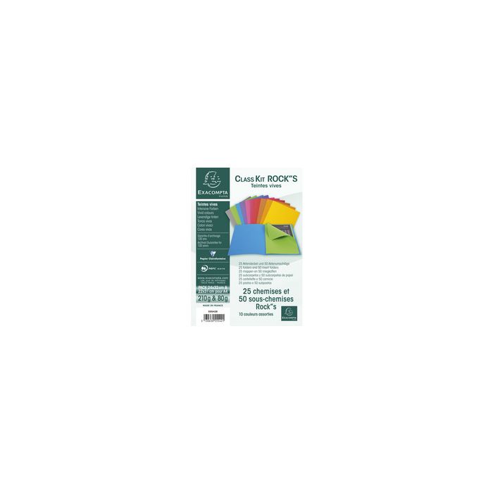 EXACOMPTA Chemise ROCKS Class' Kit