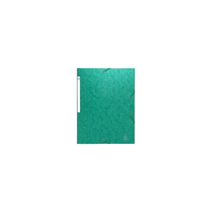 EXACOMPTA Chemise à élastique Scotten, carton, A4, vert