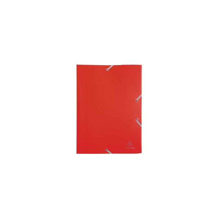 EXACOMPTA Chemise à élastiques Opaque Eco, PP, A4, rouge