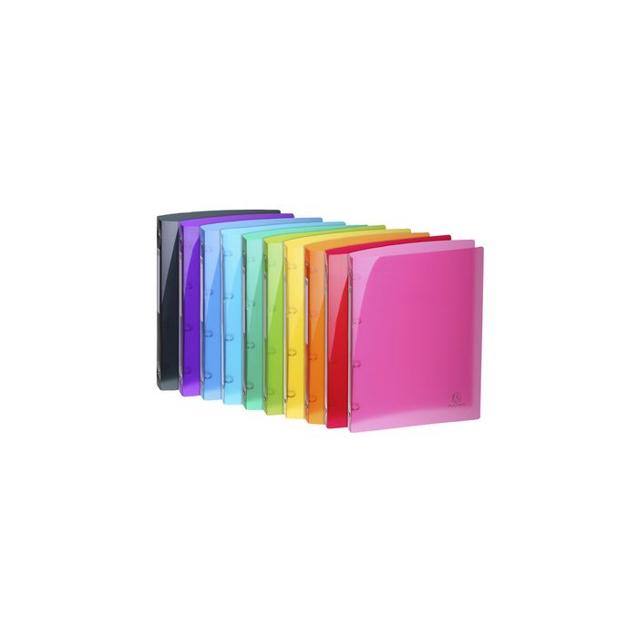 EXACOMPTA Classeur à anneaux Iderama, PP, A4, 4 anneaux x20