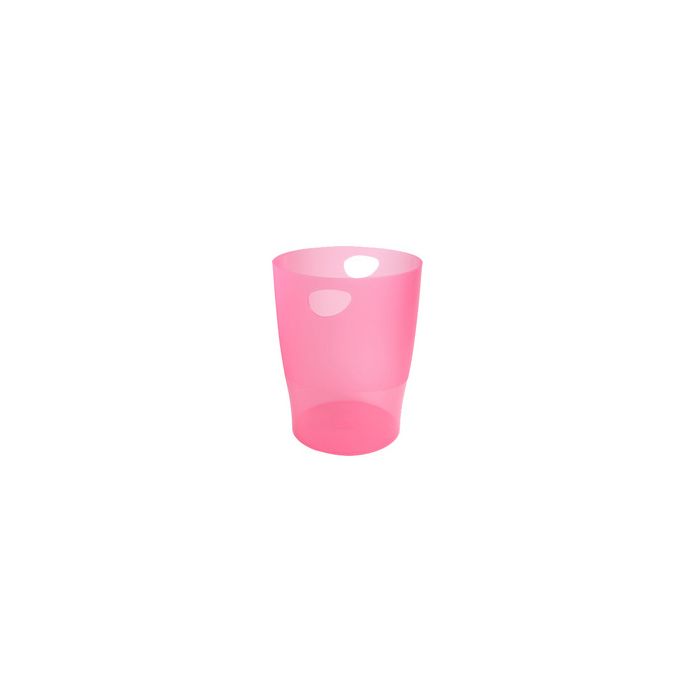 EXACOMPTA Corbeille à papier ECOBIN, 15 litres, framboise