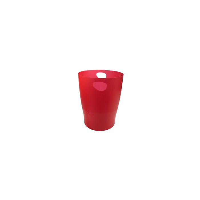 EXACOMPTA Corbeille à papier ECOBIN, 15 litres, rouge carmin