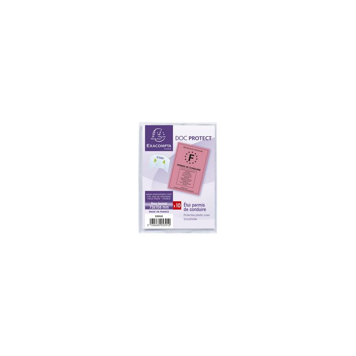 EXACOMPTA Etui de poche, 3 volets, pour permis de conduire