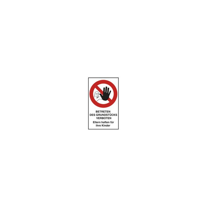 EXACOMPTA Hinweisschild "Betreten verboten", rot/weiß