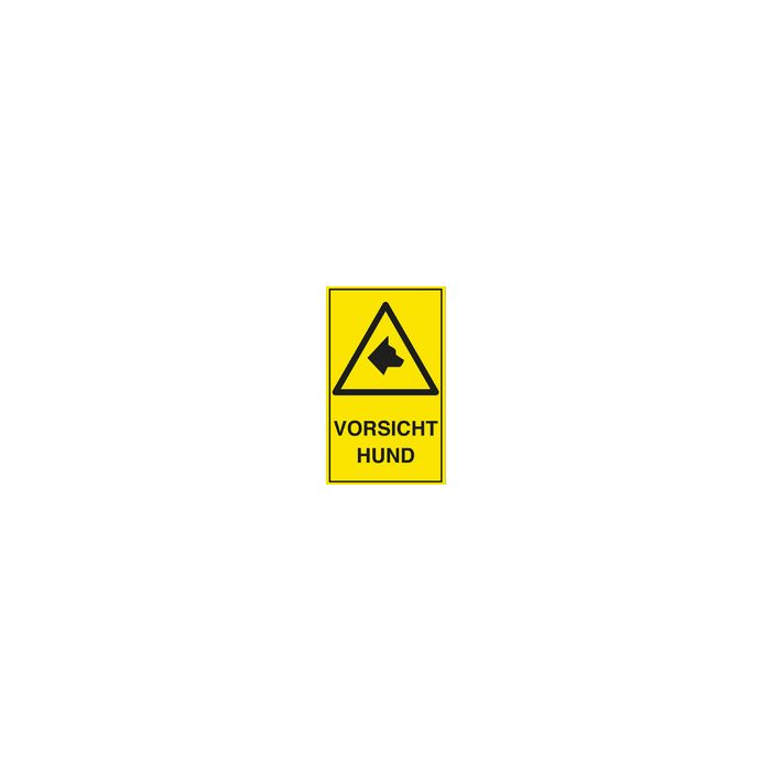 EXACOMPTA Hinweisschild "Vorsicht Hund", gelb/schwarz