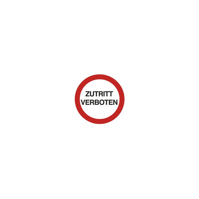 EXACOMPTA Hinweisschild "Zutritt verboten", rot/weiß