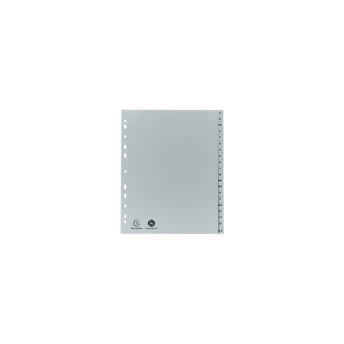 EXACOMPTA Intercalaire en plastique, A-Z, A4, 20 touches