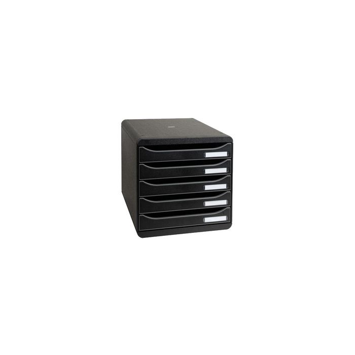 EXACOMPTA Module de classement BIG-BOX PLUS, 5 tiroirs, noir