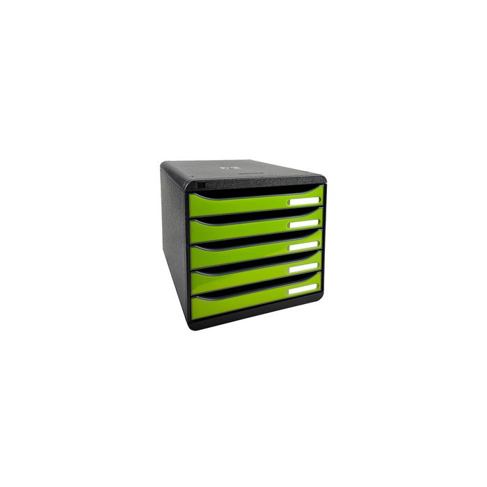 EXACOMPTA Module de classement BIG-BOX PLUS, 5 tiroirs, vert