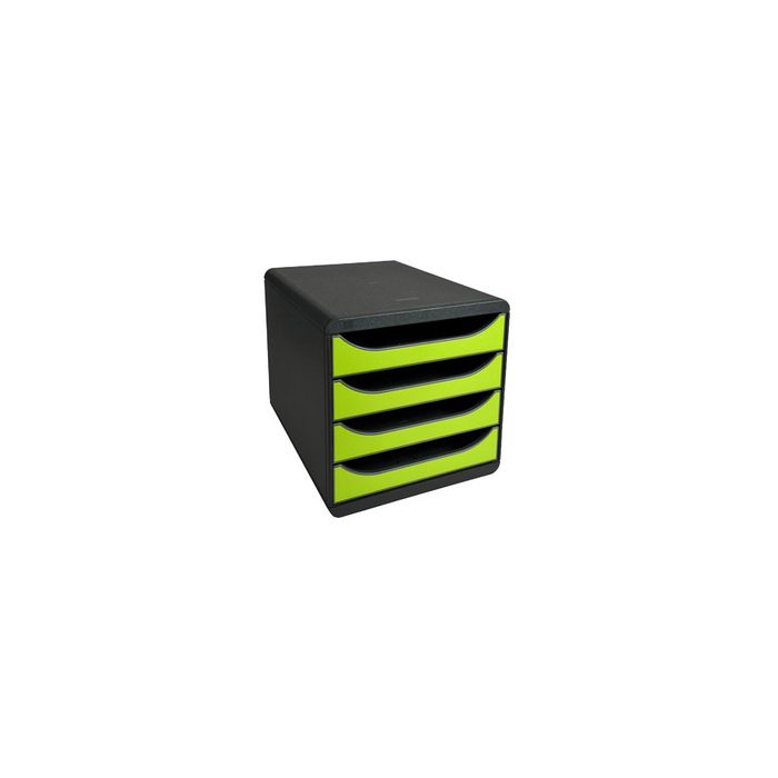EXACOMPTA Module de classement BIG-BOX, 4 tiroirs, vert anis