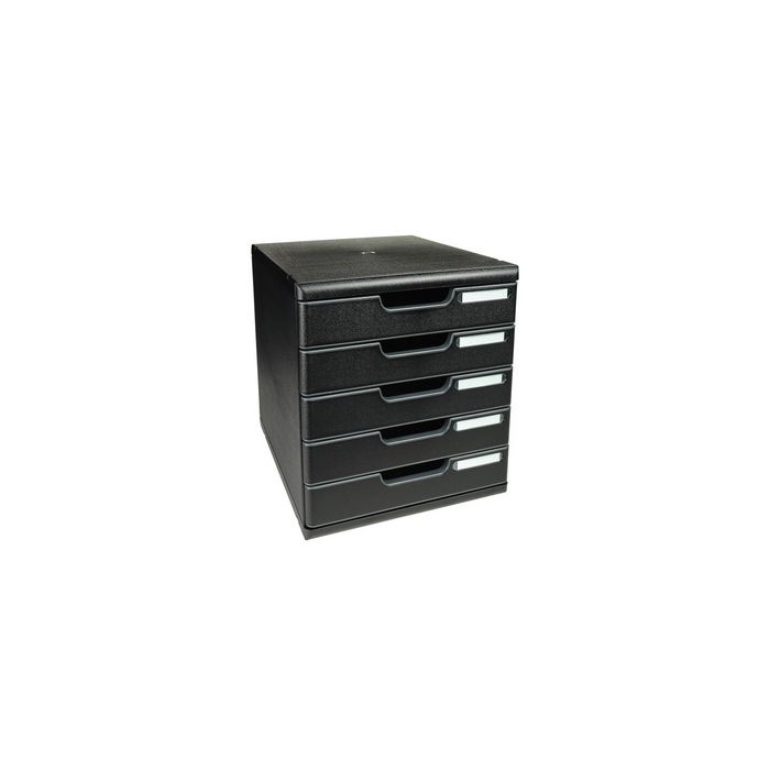 EXACOMPTA Module de classement MODULO A4 ECOBlack, 5 tiroirs