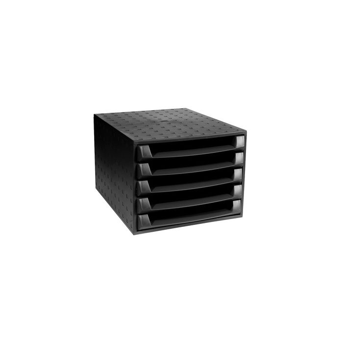 EXACOMPTA Module de classement THE BOX, 5 tiroirs, noir