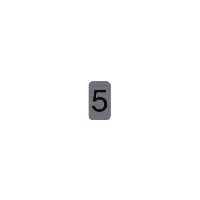 EXACOMPTA Plaque de signalisation chiffres "5", 25 x 44 mm