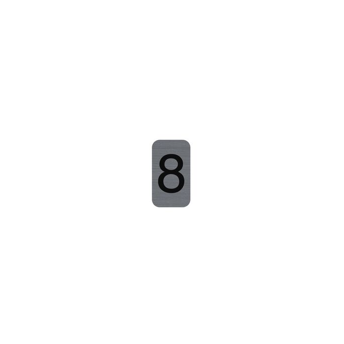 EXACOMPTA Plaque de signalisation chiffres "8", 25 x 44 mm