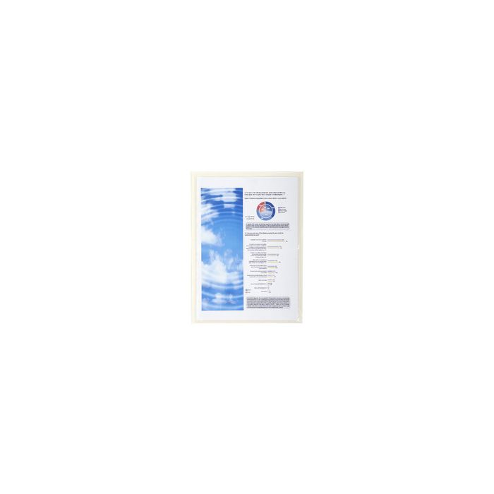 EXACOMPTA Pochette adhésive, A4, cristal transparent