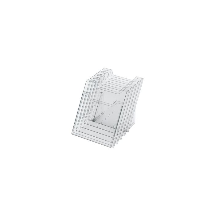 EXACOMPTA Porte-brochures de table, A4 portrait, transparent