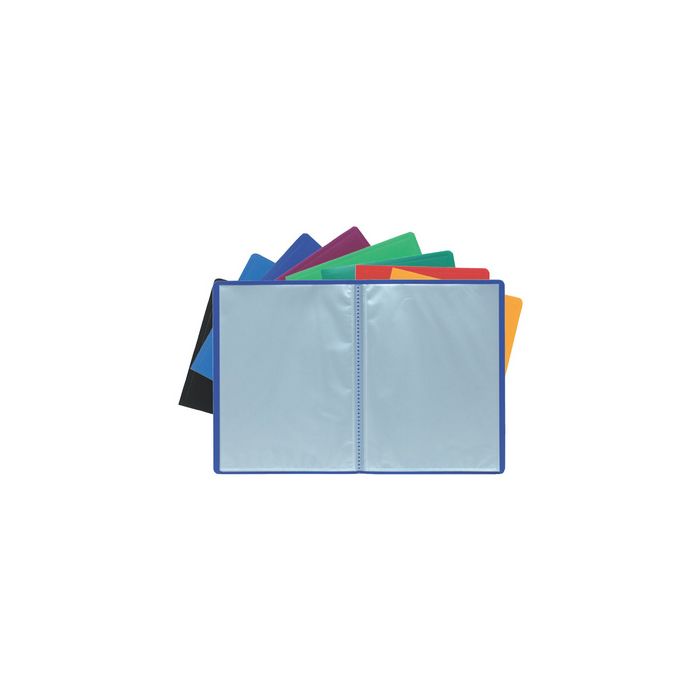 EXACOMPTA Protège-documents, A4, PP, 60 pochettes, bleu