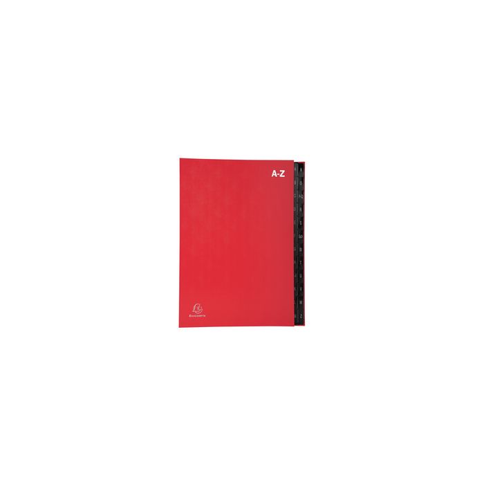EXACOMPTA Pultordner, DIN A4, A-Z, 24 Fächer, rot