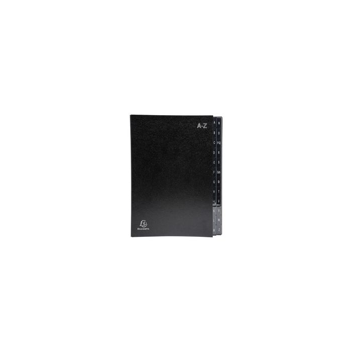 EXACOMPTA Pultordner, DIN A4, A-Z, 24 Fächer, schwarz