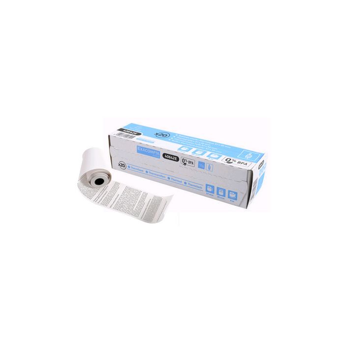 EXACOMPTA Thermorollen für Kassensysteme, 57 mm x 9 m x20