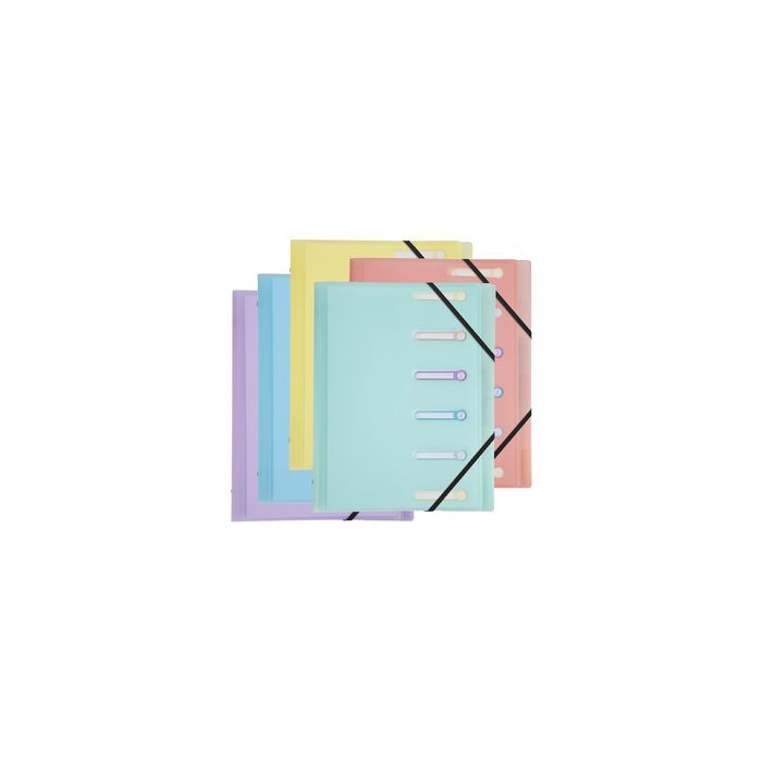 EXACOMPTA Trieur Chromaline, A4, 6 compartiments, assorti x10