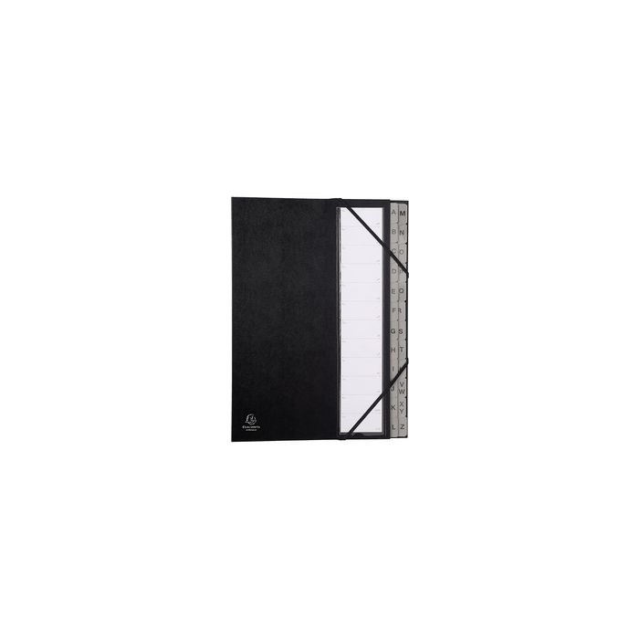 EXACOMPTA Trieur Ordonator, A-Z, A4, 24 compartiments, noir