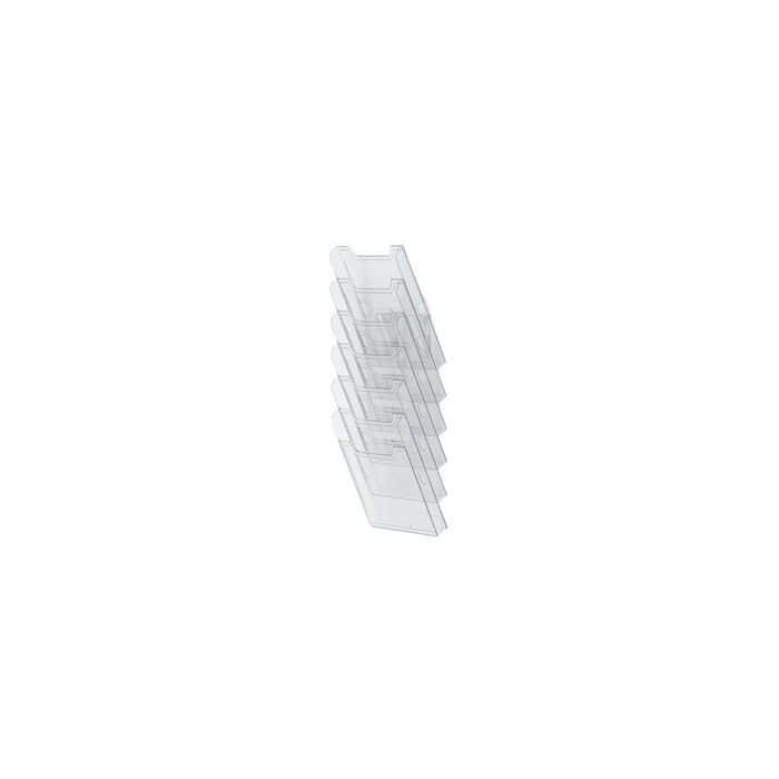 EXACOMPTA Trieur mural, A4 vertical, 6 cases, transparent