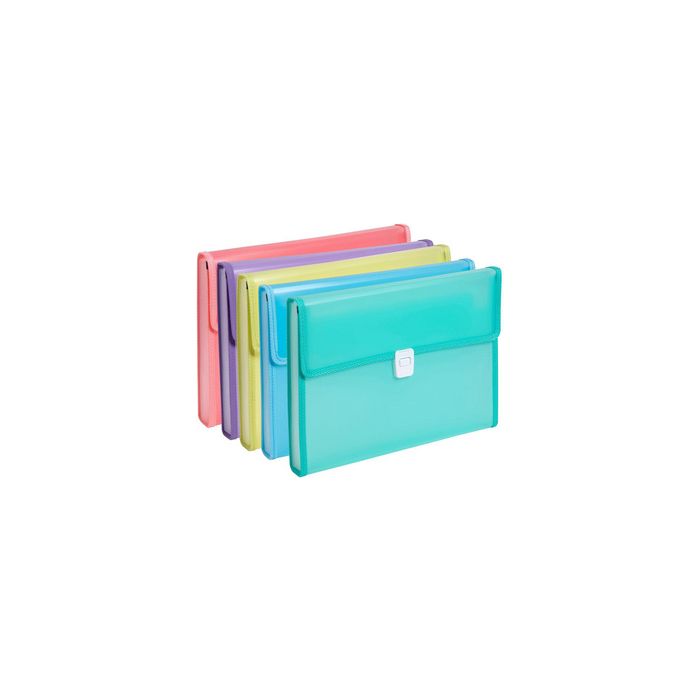 EXACOMPTA Trieur valisette Chromaline, 13 compartiments x5