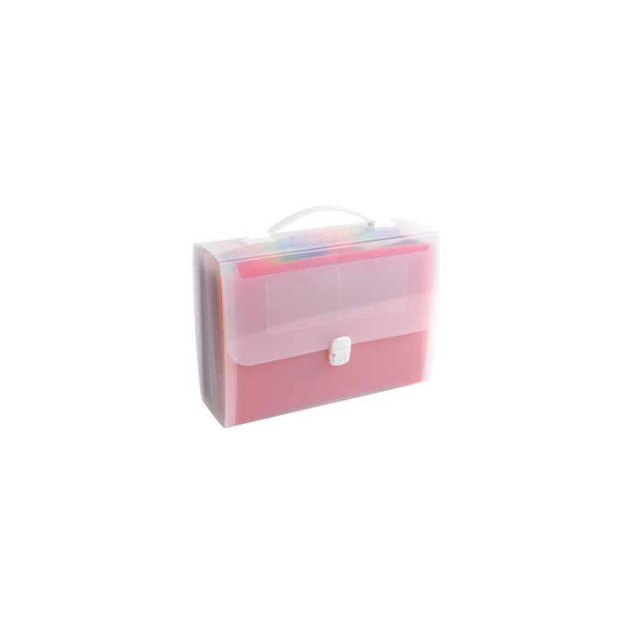 EXACOMPTA Trieur valisette avec poignée Crystal, transparent