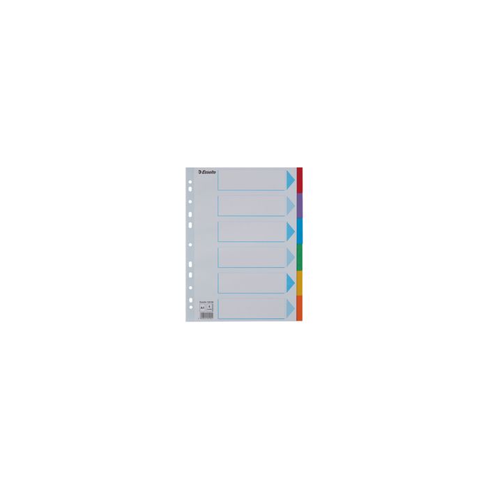 Esselte Intercalaires en carton, unis, A4, 10 touches