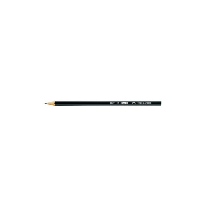 FABER-CASTELL Crayon 1111, hexagonal, degré de dureté: 2B