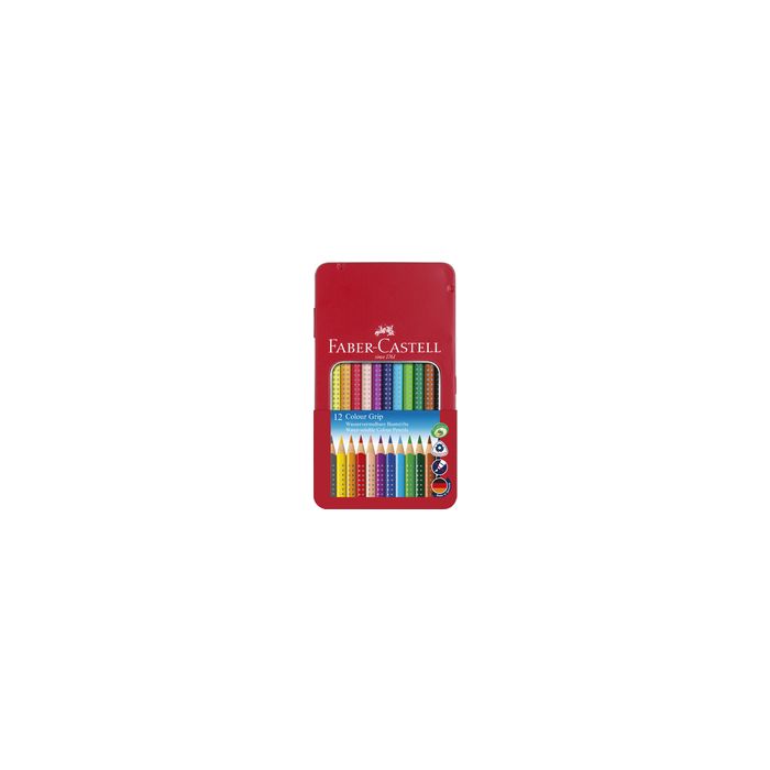 FABER-CASTELL Crayon de couleur Colour GRIP, étui de 12