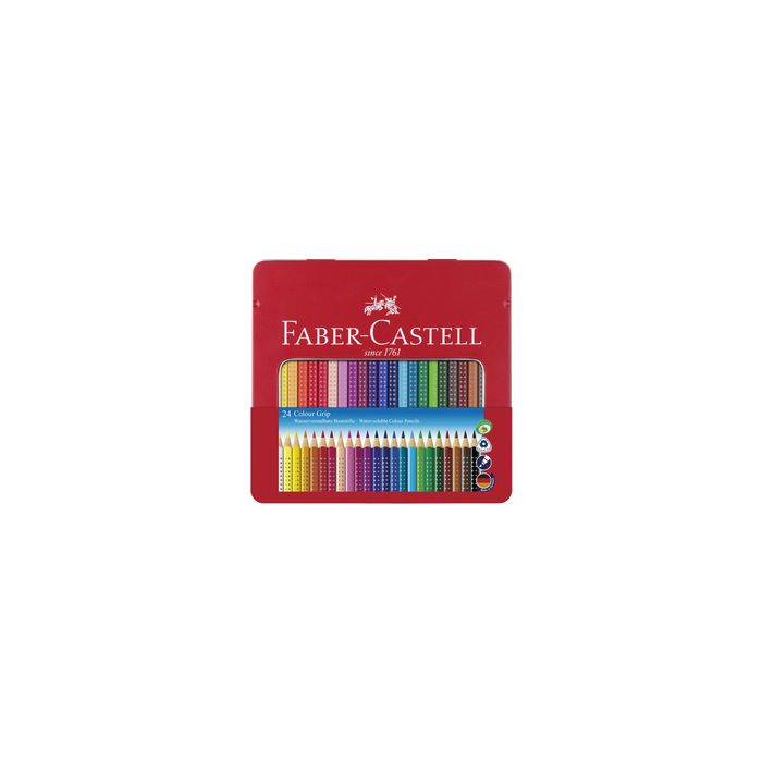 FABER-CASTELL Crayon de couleur Colour GRIP, étui de 24
