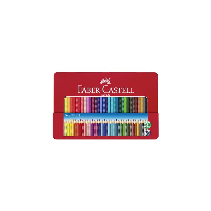 FABER-CASTELL Crayon de couleur Colour GRIP, étui de 36