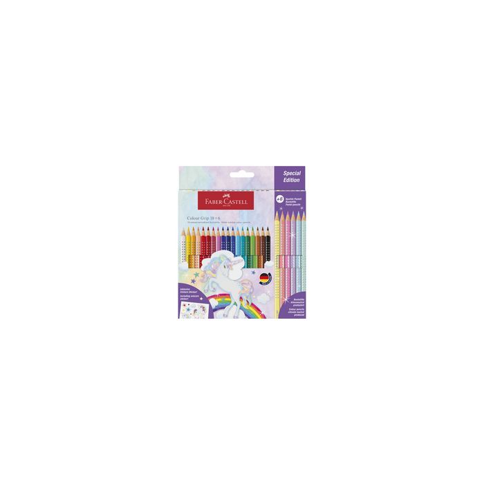 FABER-CASTELL Crayon de couleur triangulaire Colour GRIP