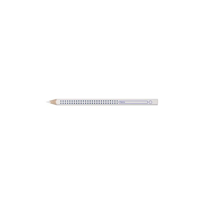 FABER-CASTELL Crayon pour cahier et tableau Jumbo GRIP blanc