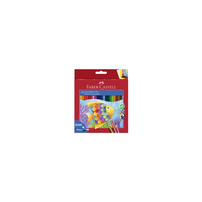 FABER-CASTELL Crayons couleur KINDER-AQUARELLE, étui carton